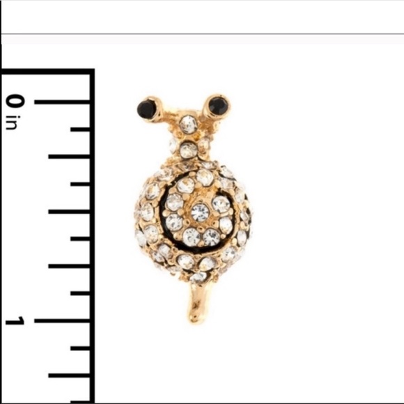 Crystal Snail Earrings - Picture 3 of 7